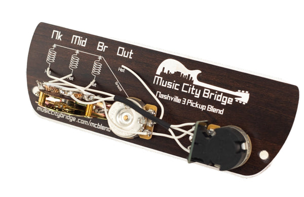 Nashville 3 Pickup Blend Wiring Harness - Music City Bridge