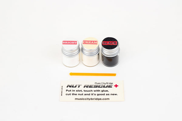 Nut Rescue Kit, Lubricated Nut Repair Powder (Black, Cream, Bright) - Music City Bridge