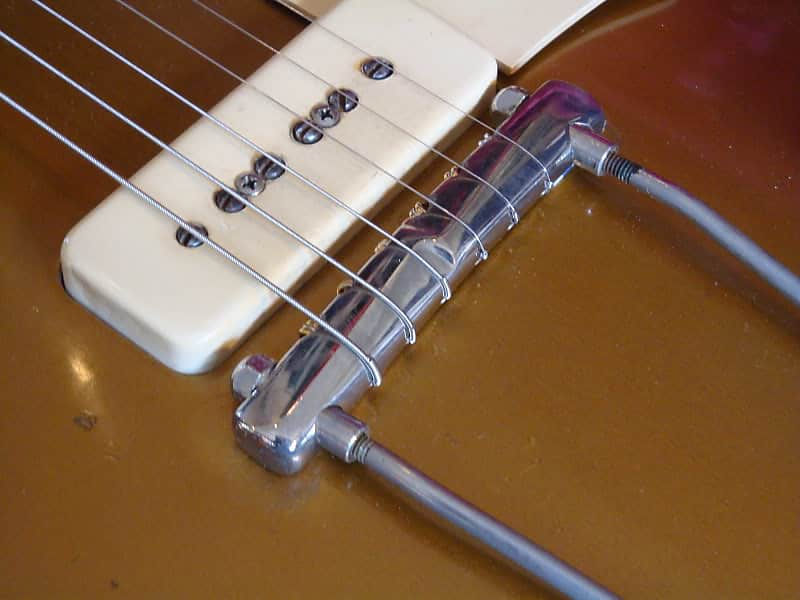 Trapeze Wrap-Over Compensated Tailpiece, 1952 - 1953 Gibson Replacement Bridge | Music City Bridge